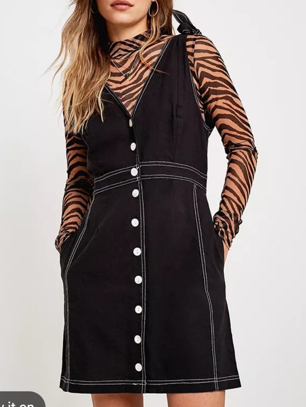 Free People NEW London Town Overall Mini Dress